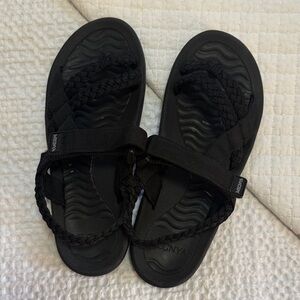 Black Braided Sandals